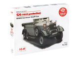 ICM 72471 - G4, WWII German Staff Car, snap fit/no glue - 1:72 Scale Model Kit Model