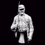 1/9 resin figures bust model 1864 Federal Officer Bust Unassembled Unpainted Model