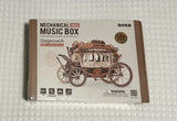 Rokr 3D Wooden Puzzle Stagecoach Music Box (Greensleeves) Mechanical Model Kits. Model