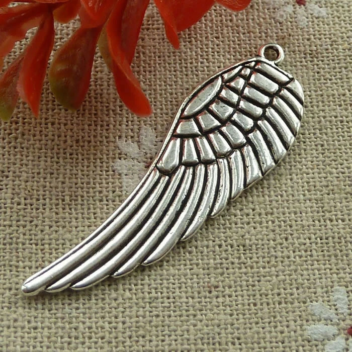Free Ship 40pcs tibetan silver wing charms pendant 50X16mm L-1176 Charms
