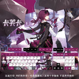 Honkai: Star Rail Kafka Transparent PBT Keycaps for Cherry MX Keyboard 128Keys Model