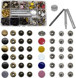 12.5 Mm Snap Fastener Kit 12 Colors 120 Sets Clothing Snaps Metal Solid Snaps Bu Model