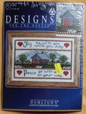 1997 Designs for the Needle 5 x 7 Hometown Joy & Peace #5210 NOS Model