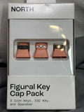 North Figural Key Cap Pack for keyboard..Sushi Pack New in box Model
