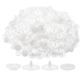 200 Set Plastic Snaps T5 Round Resin No-Sew Button Fasteners Kit White Model