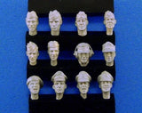 Unpainted 1/35 German Tank Crew Heads WW2 Resin Figure Model Kit Unassembled Model