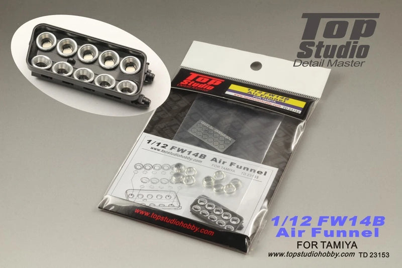 Top Studio 1/12 FW14B Air Funnel Detail-Up Parts Item # TD23153 Suit Tamiya Kit Model