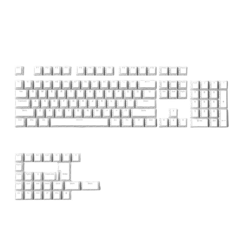 130Keys Translucency Shine Through Keycap Set for Mechanical Keyboard Mods Model