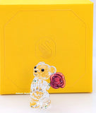 New 100% SWAROVSKI Kris Bear A Rose With Love Figurine Display Deco 5691390 Model