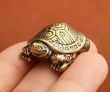 Brass Tortoise Animal Statue Small Sculpture Tabletop Figurine Home Decor Gifts Model