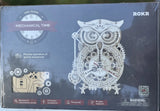 ROKR Owl Clock 3D Wooden Puzzle Model Kit DIY Precise Mechanical Clock Model