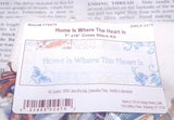 Design Works  HOME IS WHERE THE HEART IS Counted CS Kit  7"x 18" Butterflies Model