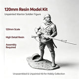 120mm Resin Military Soldier Figure Model Kit Unpainted Unassembled Bayonet Model