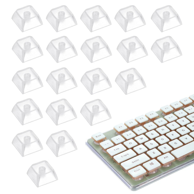 20Pcs XDA Profile Keycap Set PBT Mechanical Numeric Keypads, Clear Model