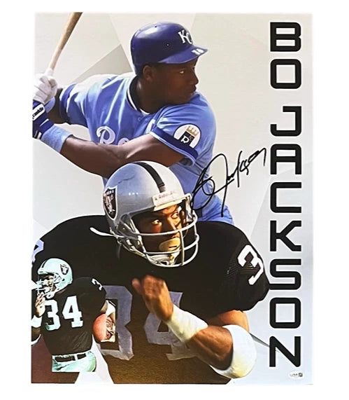 Bo Jackson Signed 18x24 Photo Board - Raiders / Royals - Autographed JSA COA Model