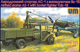 UM-MT Models 1/48 Soviet AS-1 AIRFIELD STARTER TRUCK with YAK-1B FIGHTER Model