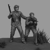 1/35 WW2 USMC Tanker Army Soldiers RESIN FIGURE MODEL KIT Unassembled Unpainted Model