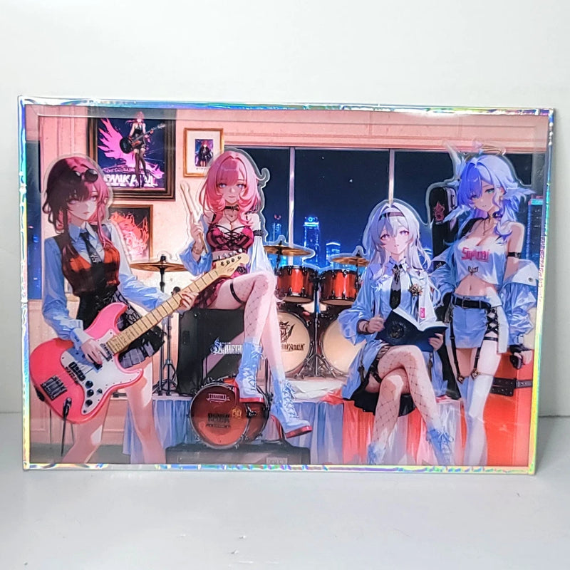 3D Robin Kafka Elysia Acrylic Waifu Card Anime Girl Wall Art Oversized Board A4 Model