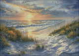Oak Island Sunrise - Counted Cross Stitch Kits Needlework Embroidery Model