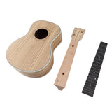 26in Ukulele DIY Kit With Durable Zebra Wood For Musicians Model