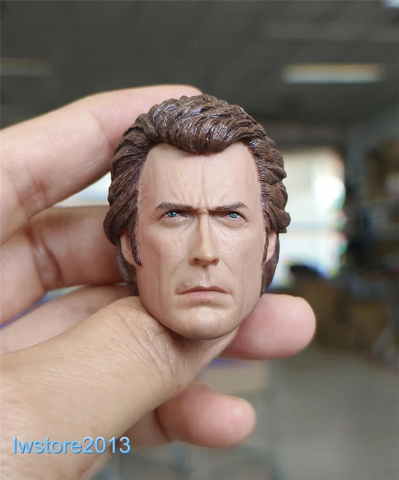 1:6 Male Head Sculpt Dirty Harry Clint Eastwood Carved For 12" Figure Body Toys Model