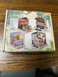 Cute Room QT-048 Coffee Time DIY Miniature House Cafe Kit LED New in Box Model