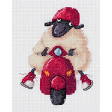 Klart counted cross stitch kit "I am on my Way!", 12x15,5cm, DIY Model