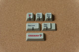 U9 L9 Color Retro Grey PBT Dye Sub Capslock Windowed Keycap Set Model