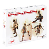 ICM 35695 Plastic model 1:35 German Infantry in Gas Masks modelling plastic kits Model