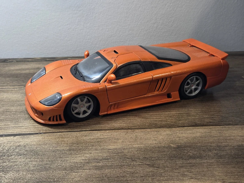 Hot Wheels Elite 1:18 Saleen S7 Orange Diecast Model Car Collectible Model