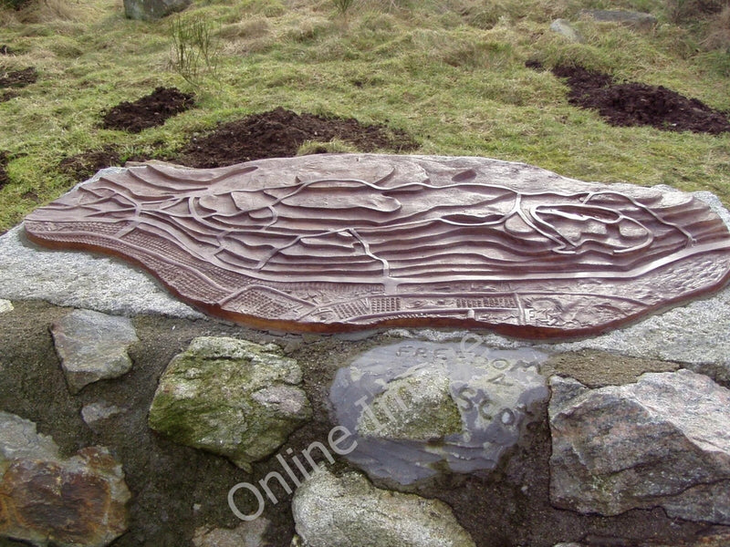Photo 6x4 Profile map board Kincorth  c2010 Model