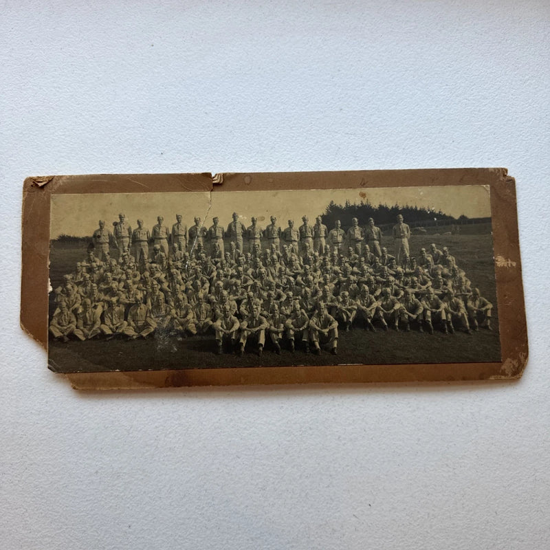 Vintage Black And White Military Photo On Board 11 3/4¡± X 4 3/4¡± Model