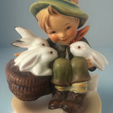 Hummel Playmates TMK 2 Full Bee Boy With Bunnies Pristine Display Gift Germany Model