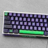 EVA-01 Mecha-01 EVANGELION PBT Keycaps 78keys set for Mini Mechanical Keyboards Model