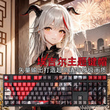 New Games Azur Lane KMS ?gir PBT Keycap Set Cherry MX for Mechanical Keyboard Model