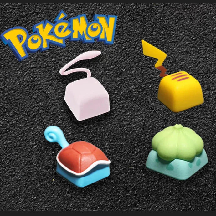 AU Stock-Mechanical Keyboard Key cap Pokemon Artisan Keycaps 1 set £¨4 pc£© Model