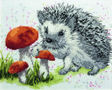 Cute Hedgehog Cross Stitch Kit DIY Needlework Embroidery Craft Set Model
