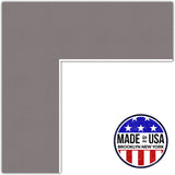 ArtToFrames Custom Gray Pewter Picture Photo Frame Mat Matting Board SM Model