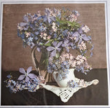 DIY 3D Ribbon Stitch Embellished Embroidery Kit - Flowers R009 Model