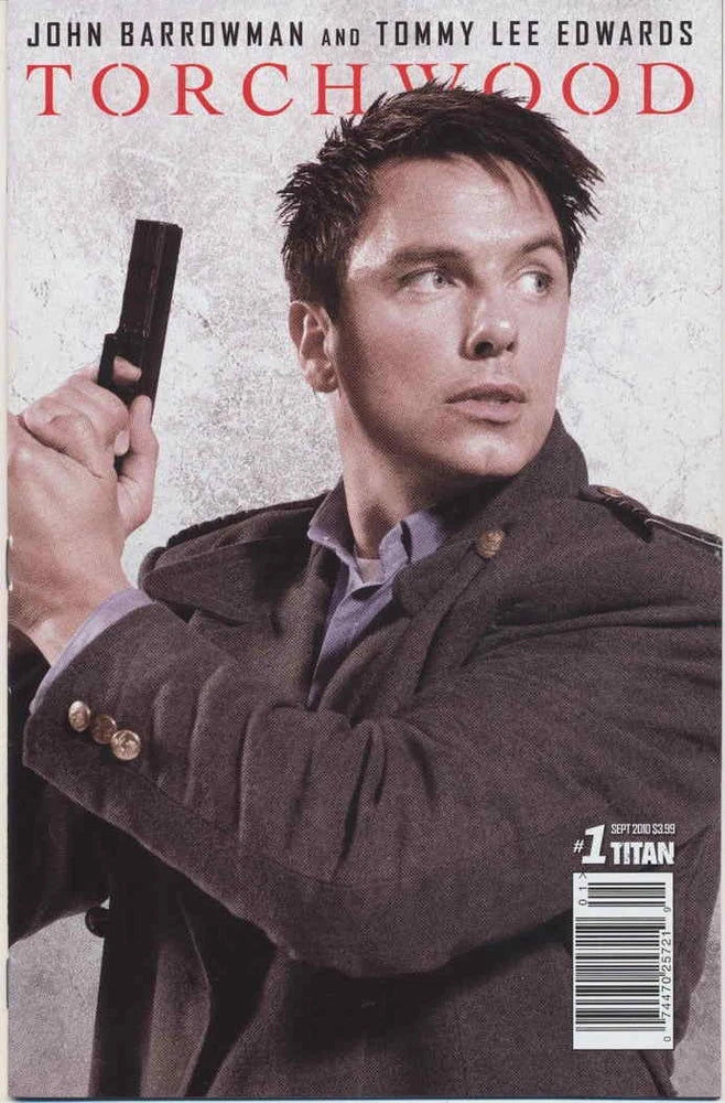 Torchwood Comic #1B VF; Titan | John Barrowman Photo Cover - w/Bag+Board Model