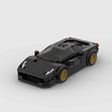 MOC Car Ferrari 458 Speed Champions Style Building Block Model Kit Toy 219 Pcs Model