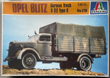 Italeri 216 Opel Blitz German Truck 3 t Type S 1:35 Scale Model Kit 1/35 Testor Model