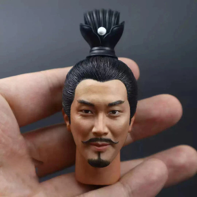 1/6 China Three Kingdoms Zhu Geliang Mastermind Head Model Fit 12in Body Figure Model