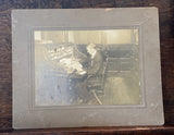 Edwardian Occupational Photo Businessman Private Office Roll Top Desk c1905 8x10 Model