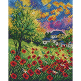 RTO counted Cross Stitch Kit "Run away poppies" M624, 18x22 cm, DIY Model
