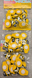 Lot of 3 Spring Arts & Crafts Bundle - Bee Stickers - 12 Pieces Each .90" x .66" Model