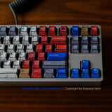 Anime Style Keycaps Set Red Blue Whitte PBT For Cherry MX Mechanical Keyboards Model
