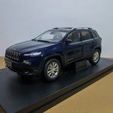 1/18 Scale Jeep Cherokee SUV 2018 Blue Diecast Car Model Toy Collection Gift Model