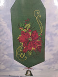 Candamar Poinsettia Doorknob Decor Counted Cross Stitch 51145 MIssing Metal Hoop Model