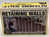 Woodland Scenics C1160 Retaining Walls N Scale Timber Walls Set Model Railroad Model